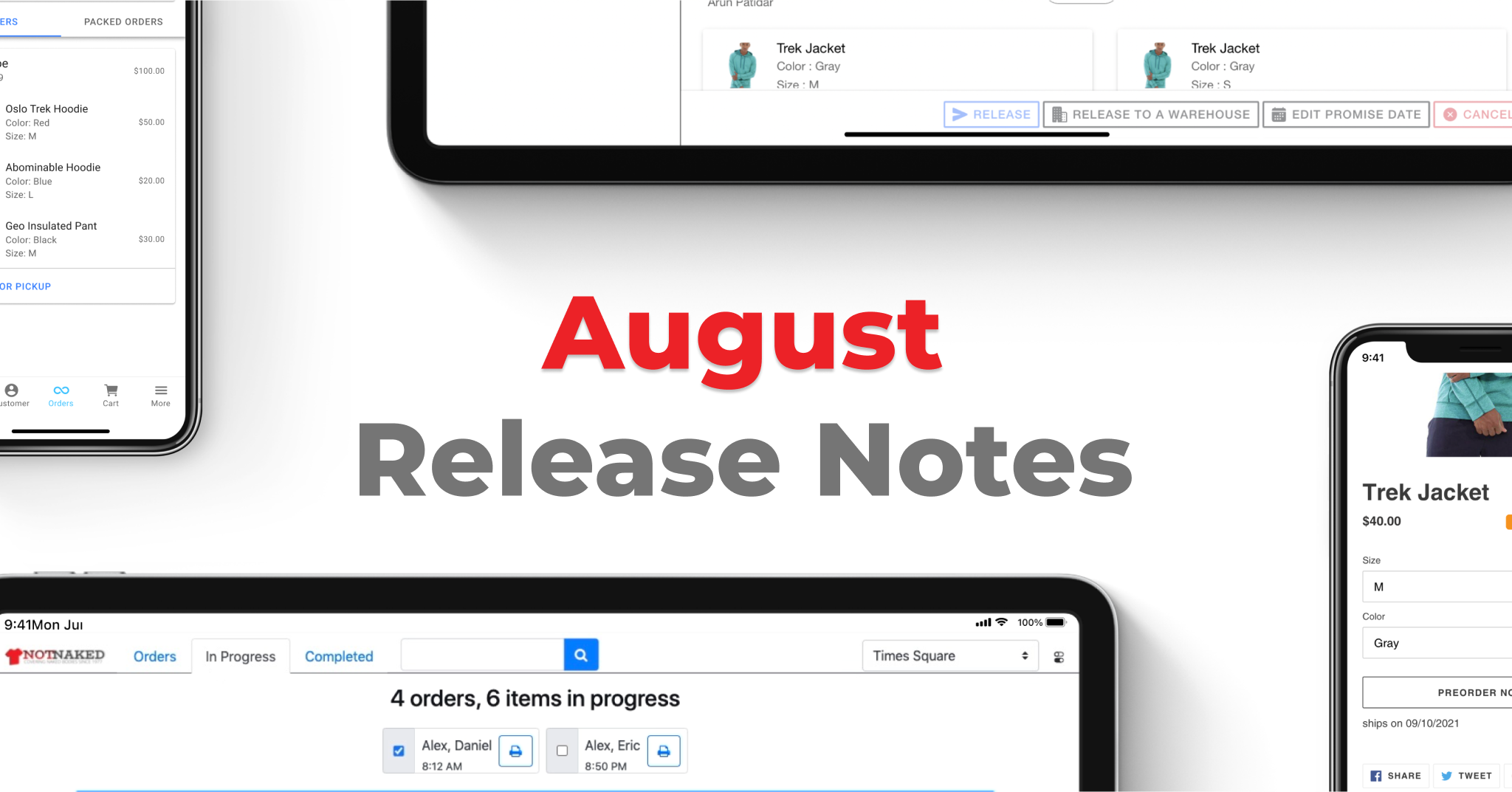 Release Notes Aug